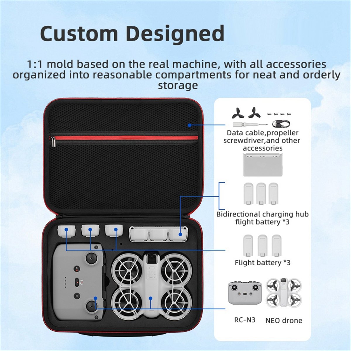 Drone Battery Bag - Bolsa de Transporte A43M para Drone