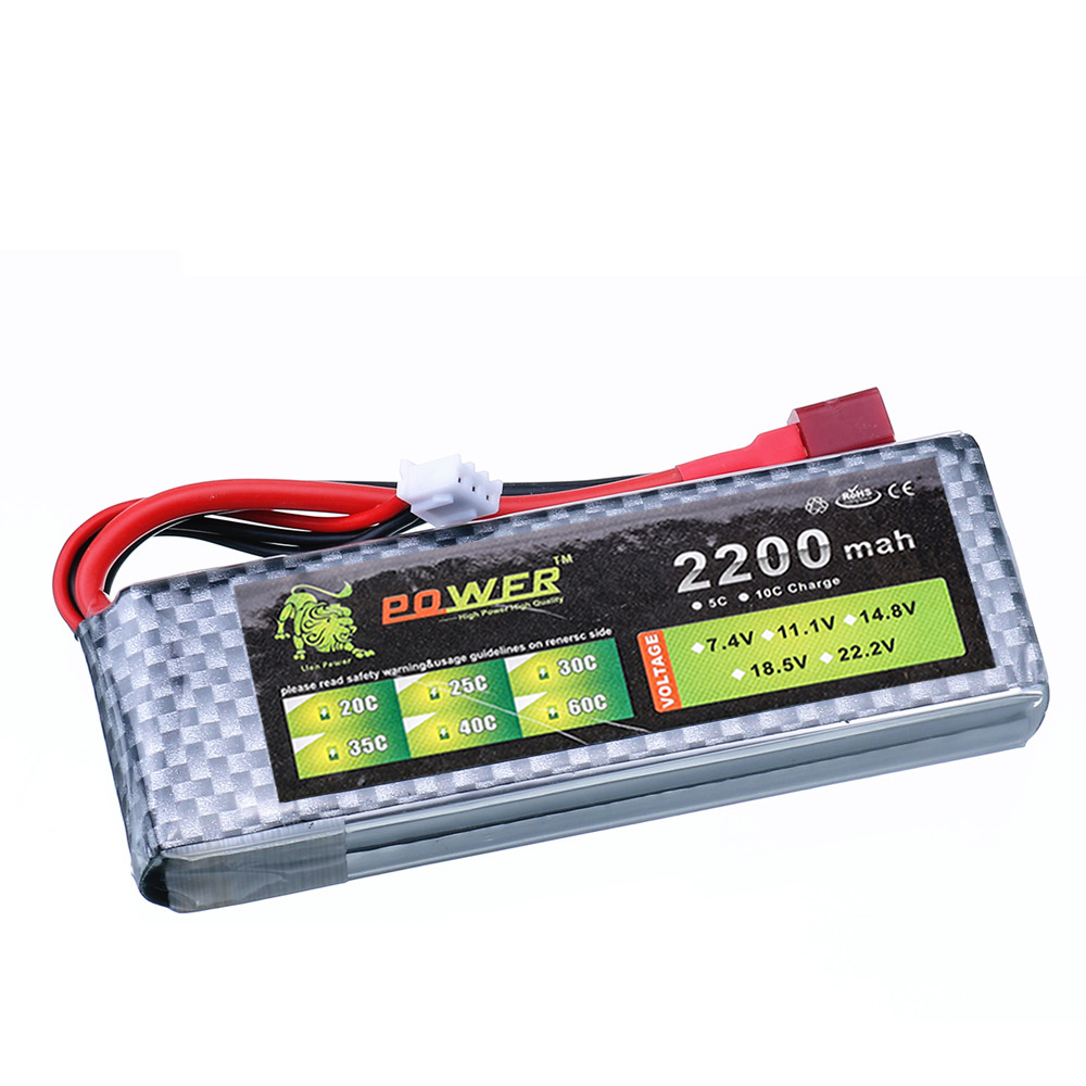 Bateria lipo 7.4v 2200mah 45c  - Drone Battery Lipo avaliação e preço