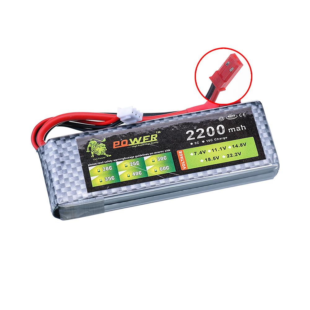Bateria lipo 7.4v 2200mah 45c  - Drone Battery Lipo avaliação e preço