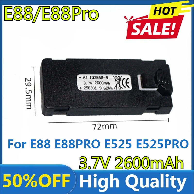 Bateria e88 3.7v 2600mah para  - Drone Battery Li-Ion avaliação e preço