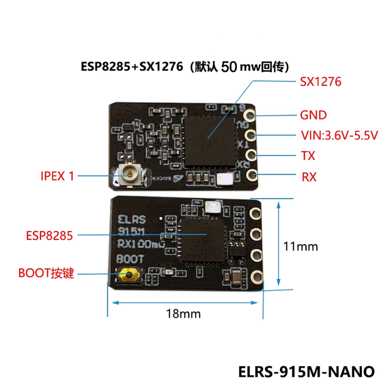 Receptor BAYCK ELRS 900MHz 915 - Drone Battery Plate avaliação e preço