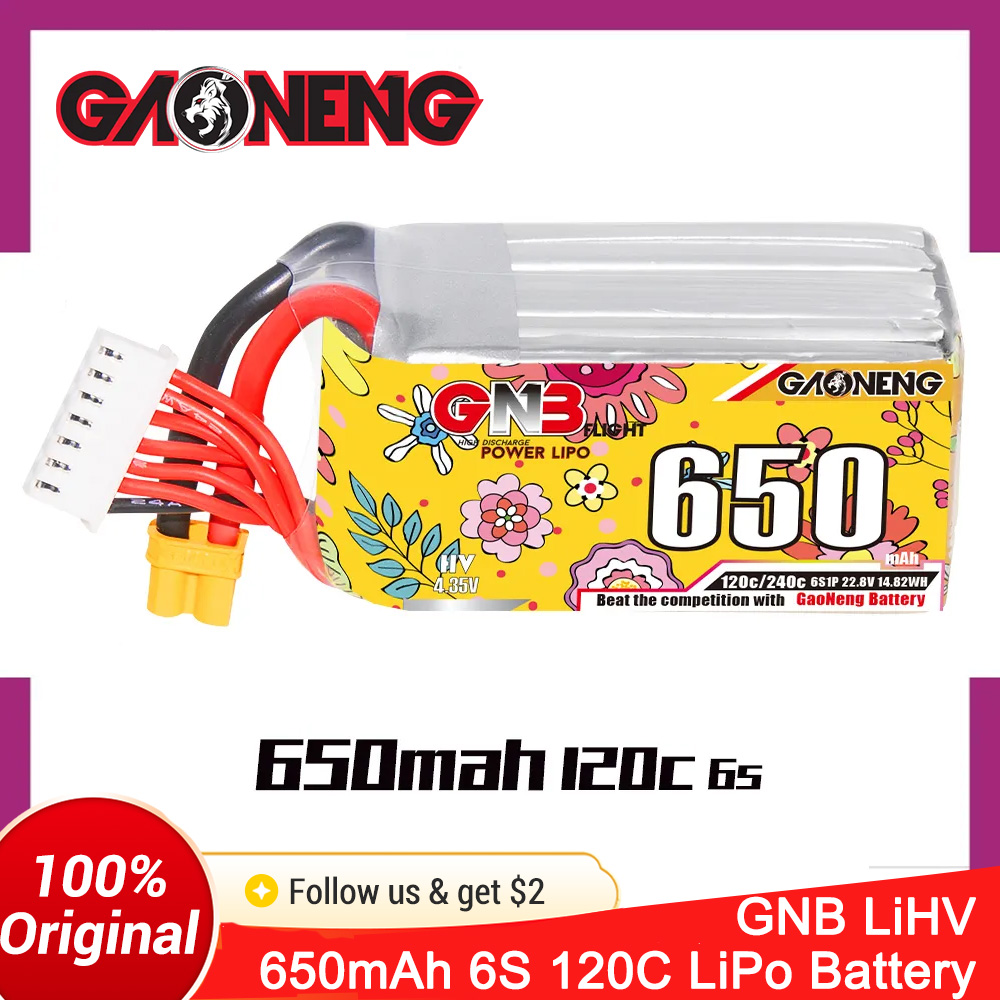 Bateria LiPo GAONENG 6S 650mAh - Drone Battery Li-Ion avaliação e preço