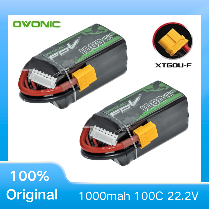 2 Baterias LiPo OVONIC 1000mAh - Drone Battery Li-Ion avaliação e preço