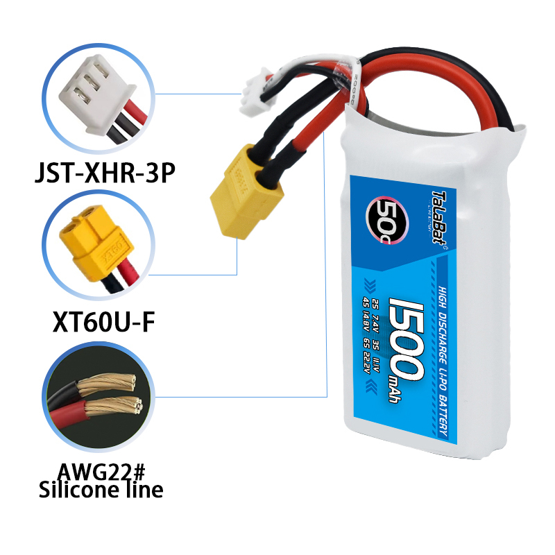 3 unidades TalaBat 50C 1500mAh - Drone Battery Li-Ion avaliação e preço