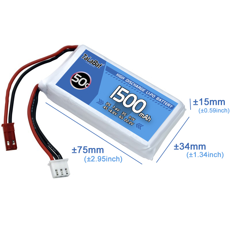 3 unidades TalaBat 50C 1500mAh - Drone Battery Li-Ion avaliação e preço